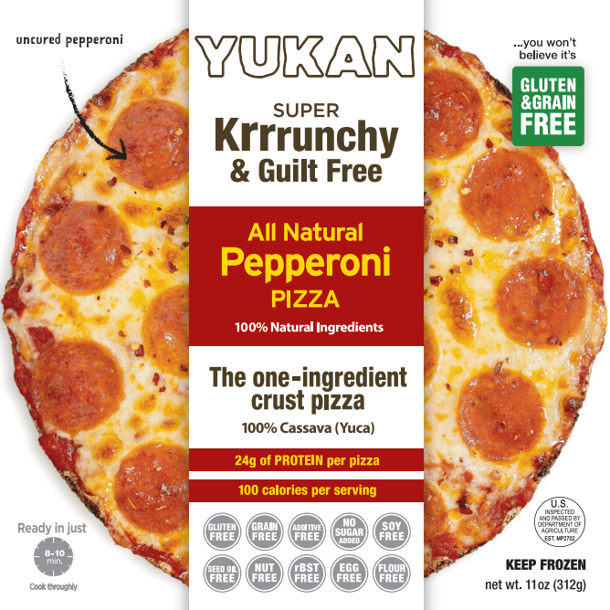 All Natural Pepperoni Pizza, Gluten-Free (Frozen) – Yukan