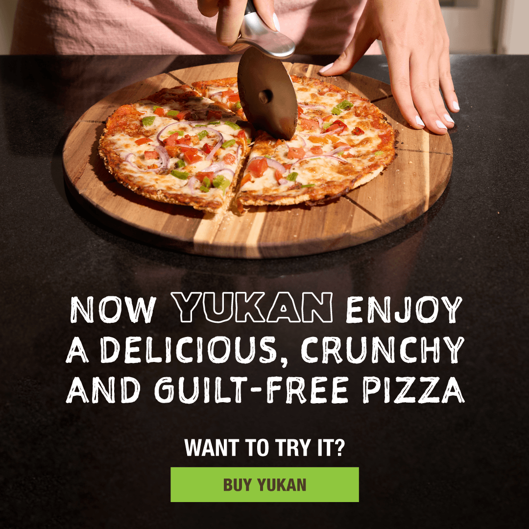 Now YUKAN enjoy a delicious, crunchy guilt-free pizza