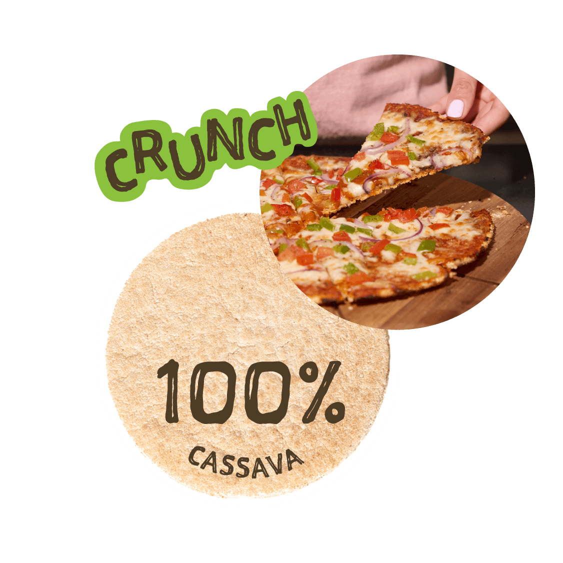 Crunchy Pizza 100% Cassava