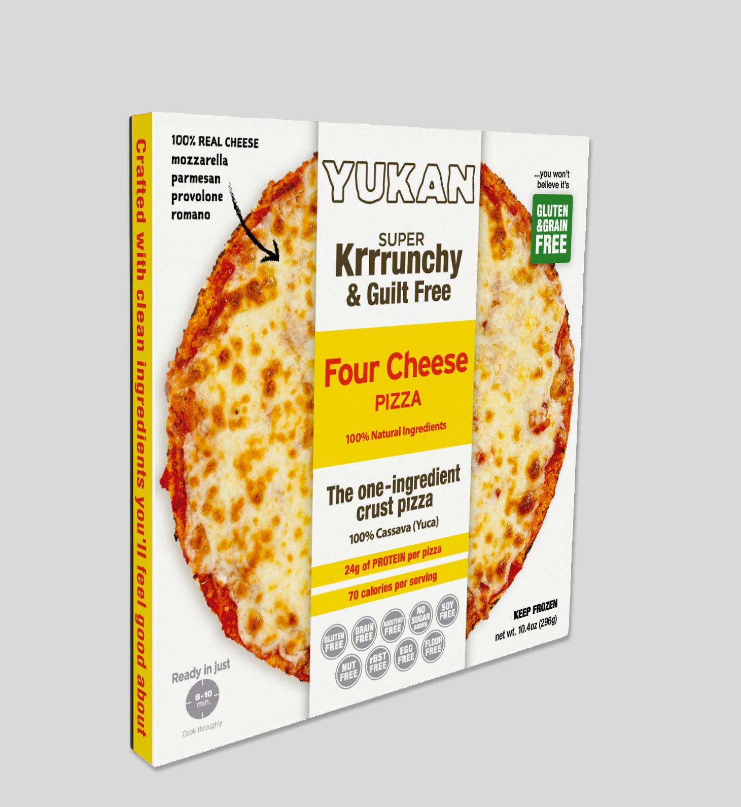 Yukan Four Cheese Gluten-Free Pizza – Cassava Crust