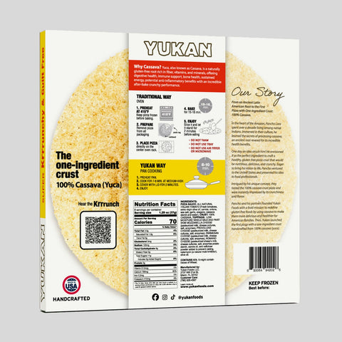 Four Cheese Gluten-Free Pizza (Frozen) - Yukan