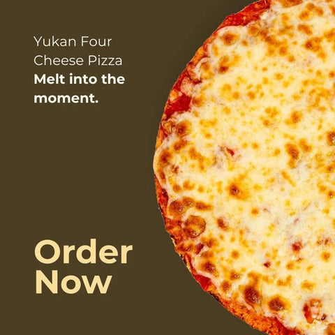 Four Cheese Gluten-Free Pizza (Frozen) - Yukan