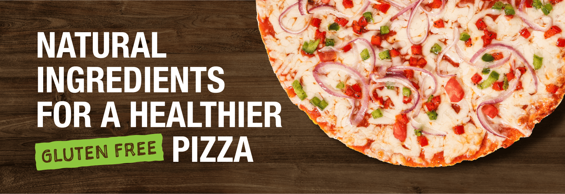 Natural ingredients for a healthier gluten free pizza